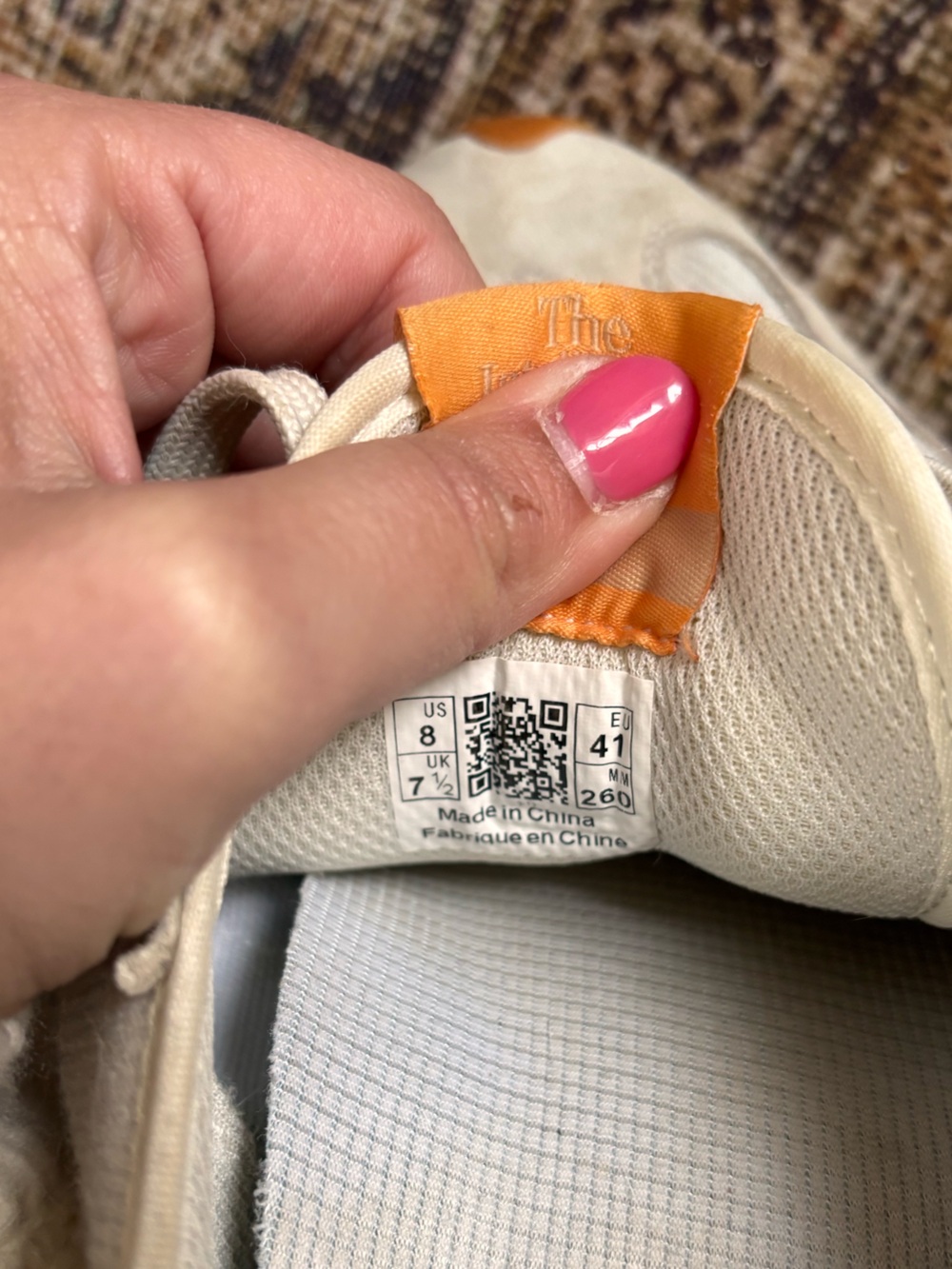 New Balance Women's 327 Sneakers in Sea Salt & Rust Oxide - Picture 7 of 8